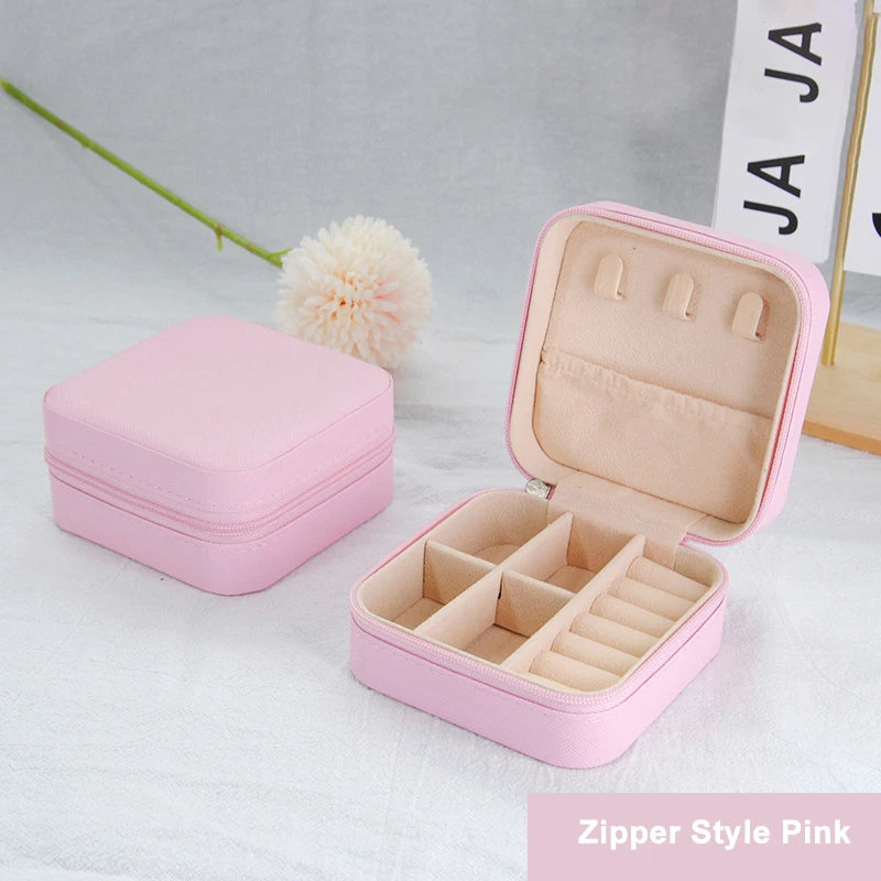 Mini Travel Jewelry Case – Vegan Leather