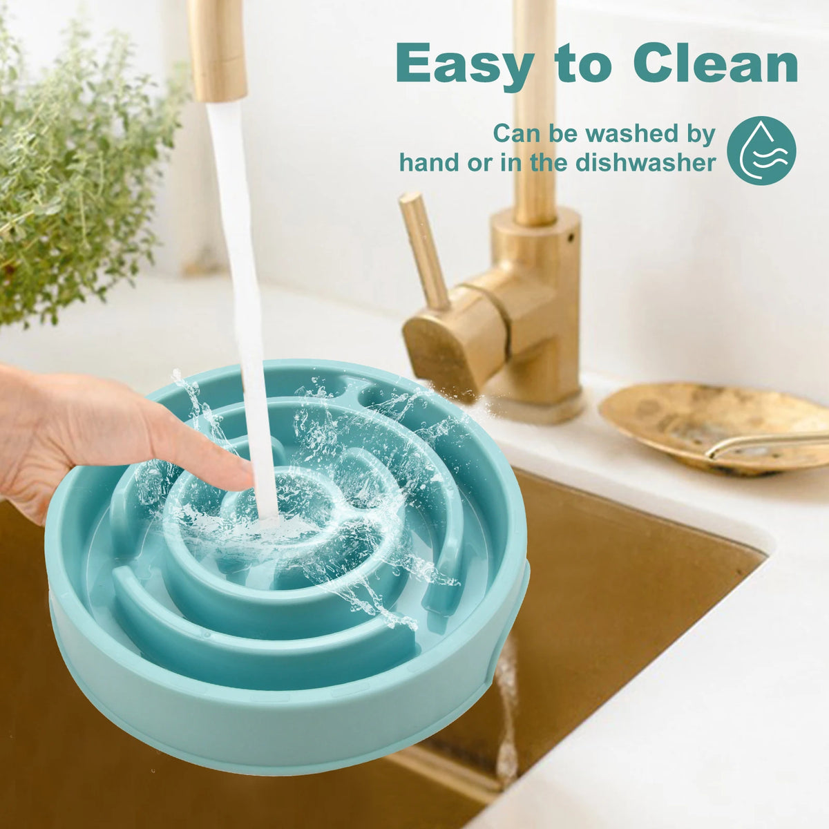 Slow Feeder Dog Bowl – Anti-Gulp Maze Design