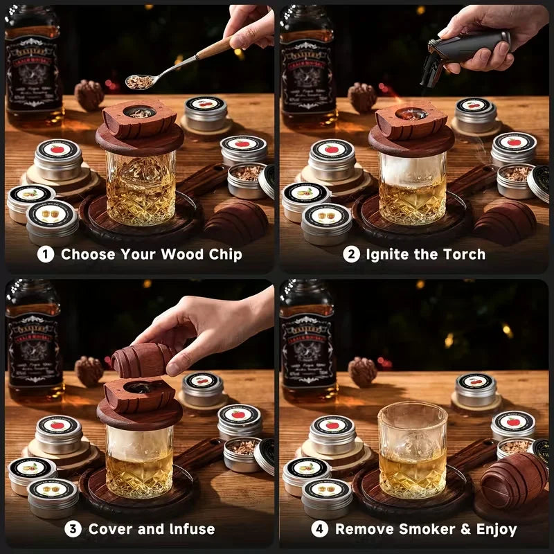 Cocktail Smoker Kit – Whiskey Smoker Gift Set