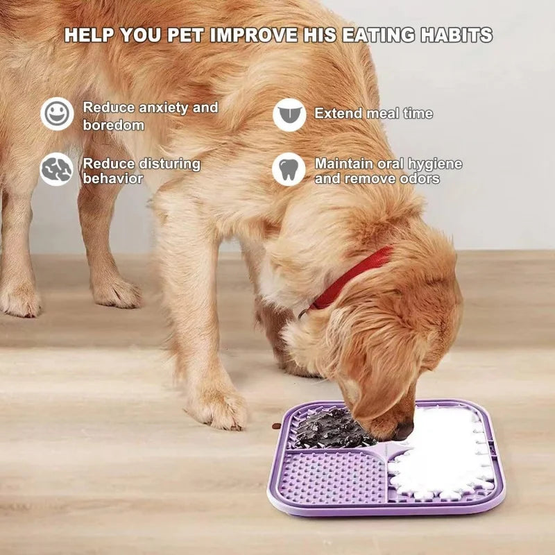 Calming Dog Lick Mat with Suction Cups