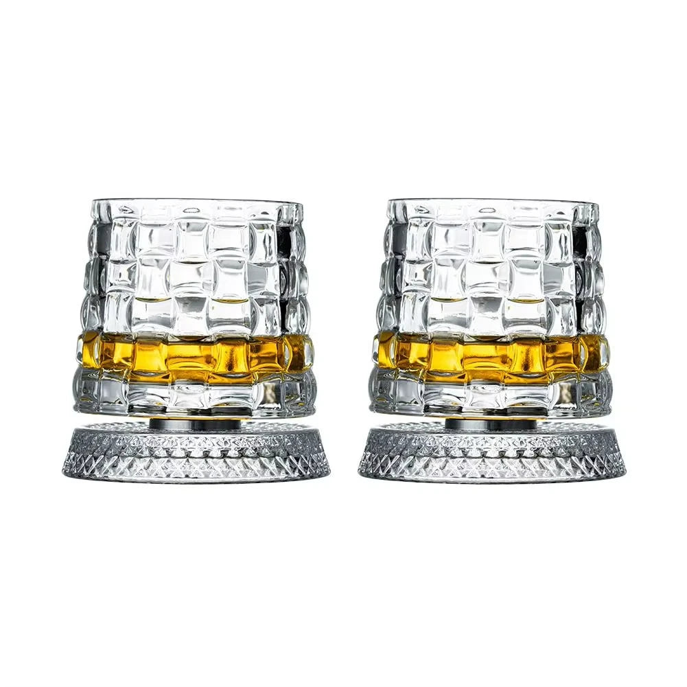 Spinning Whiskey Glasses – Set of 2