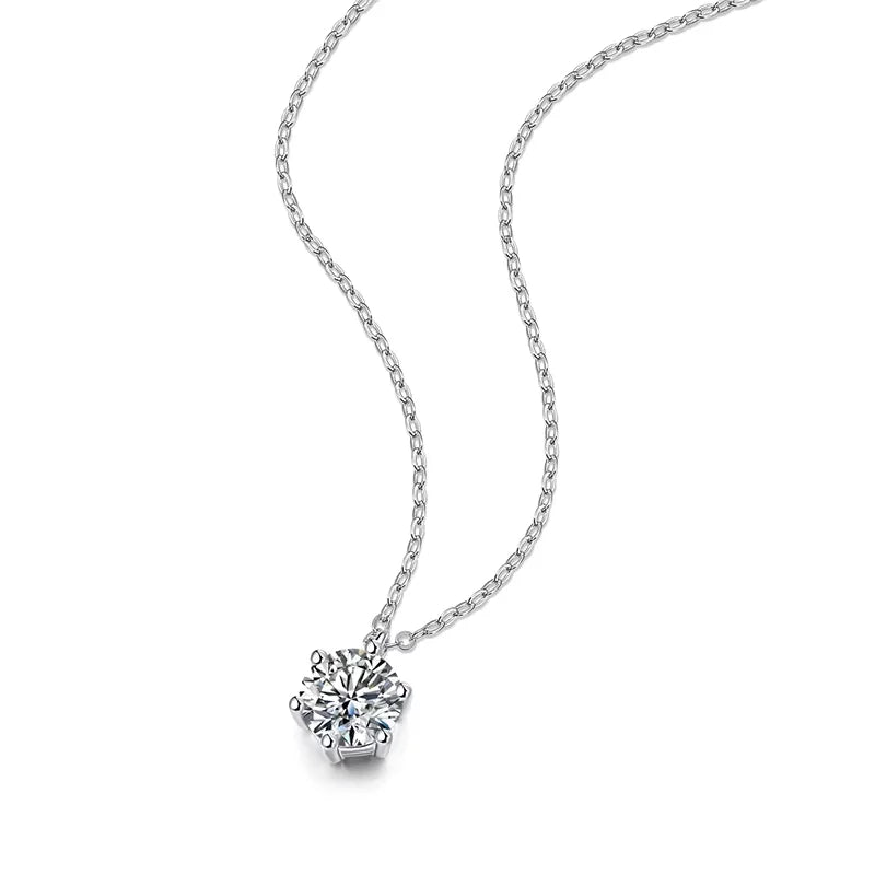 2 Carat Moissanite Solitaire Necklace