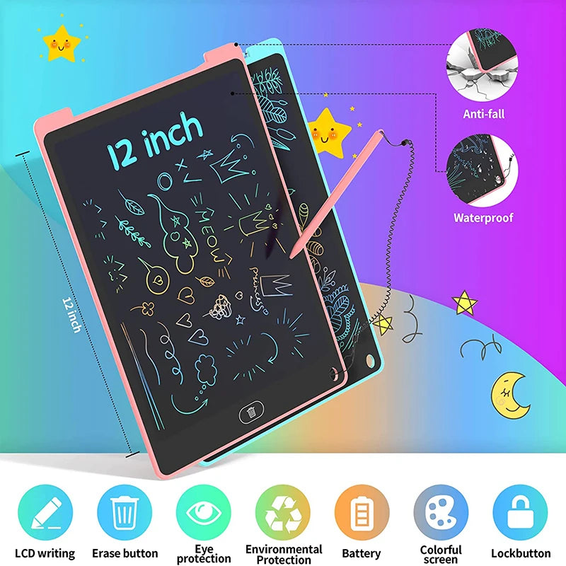 Kids LCD Drawing Tablet – Mess-Free Doodle Board