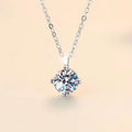 2 Carat Moissanite Solitaire Necklace