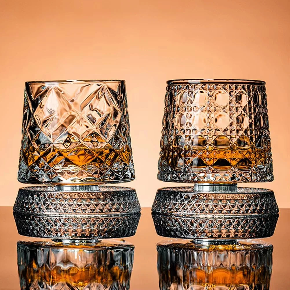 Spinning Whiskey Glasses – Set of 2
