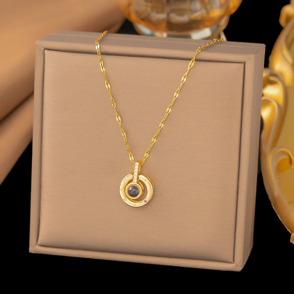 Sparkle Pendant Necklace – Heart, Moon, Swan & More
