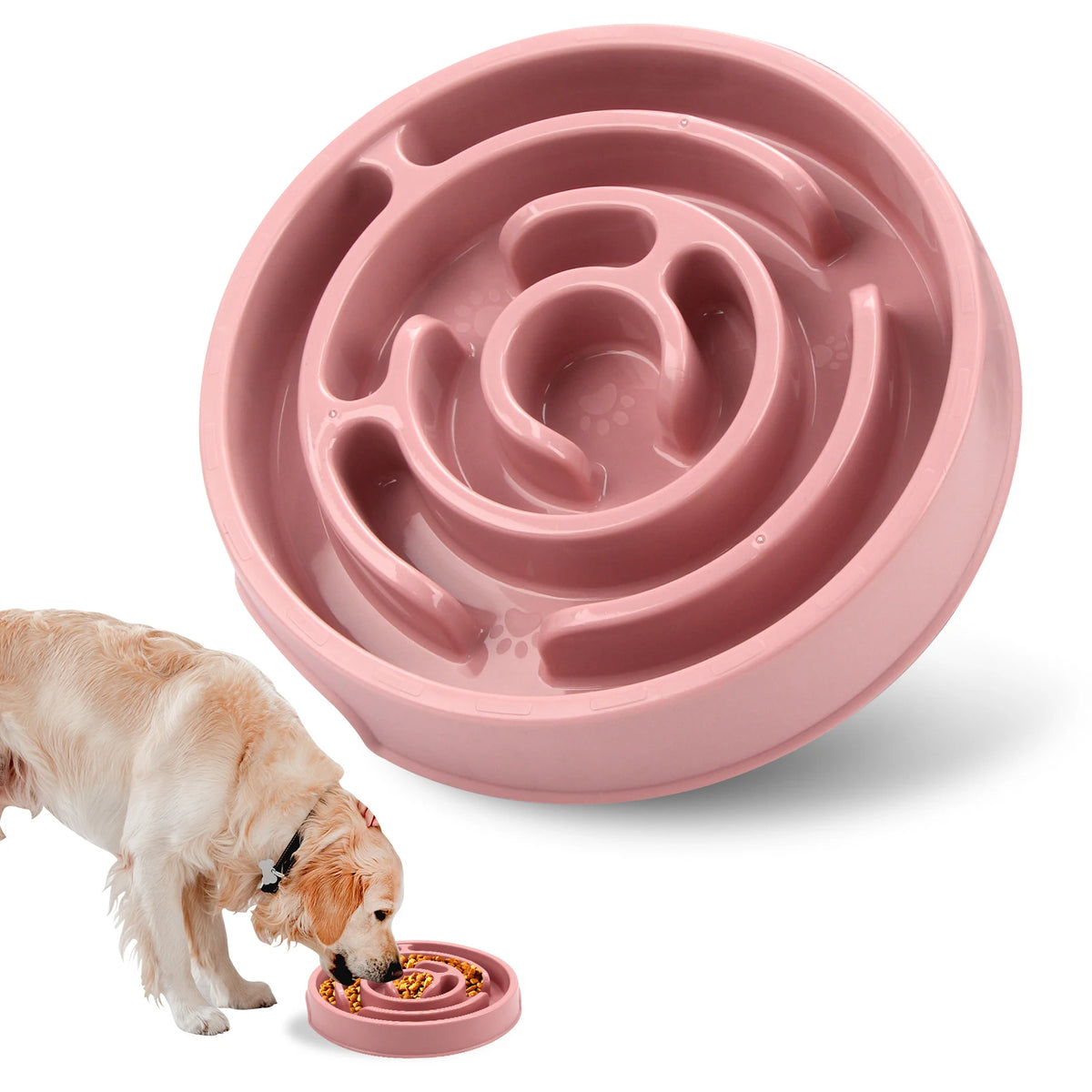 Slow Feeder Dog Bowl – Anti-Gulp Maze Design