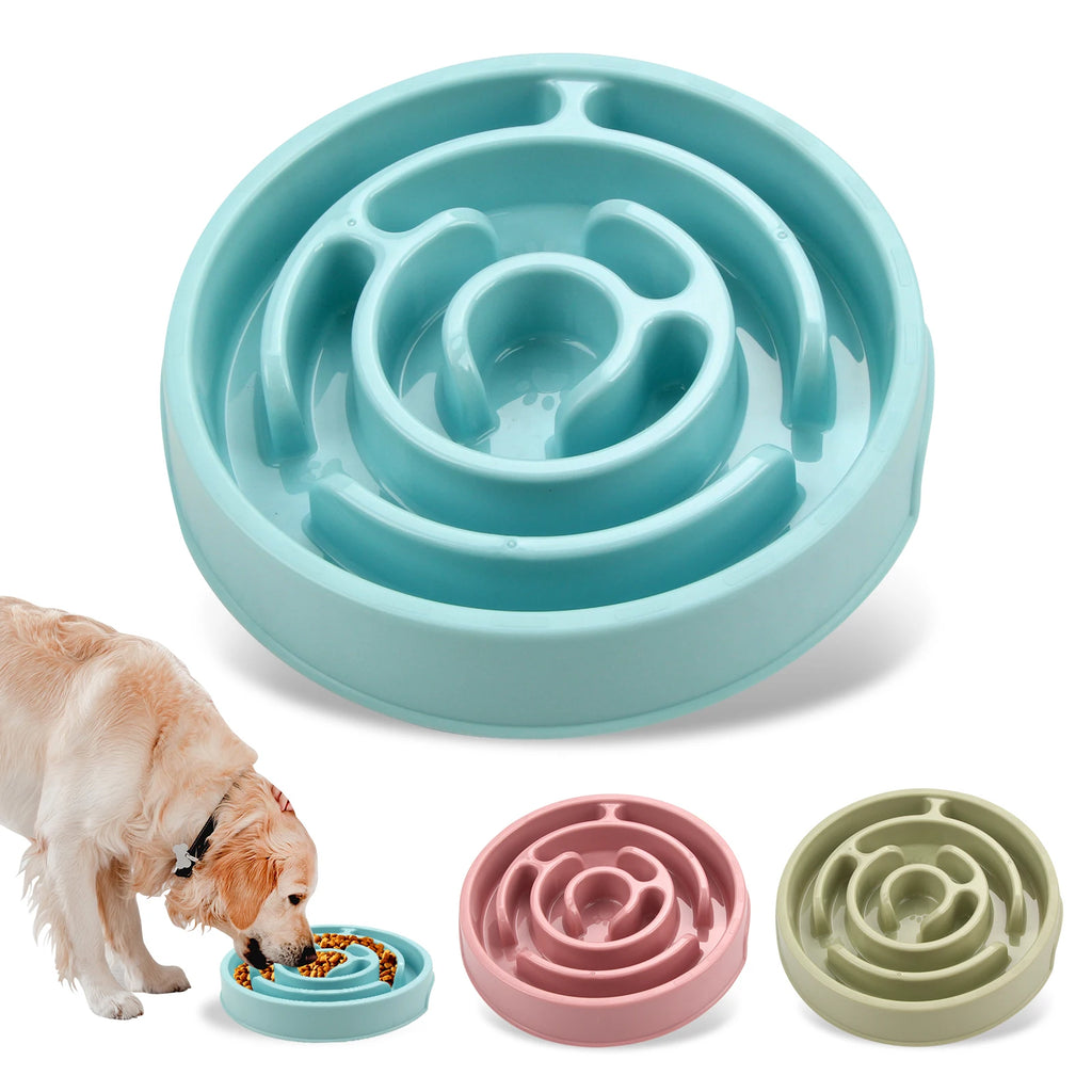 Slow Feeder Dog Bowl – Anti-Gulp Maze Design