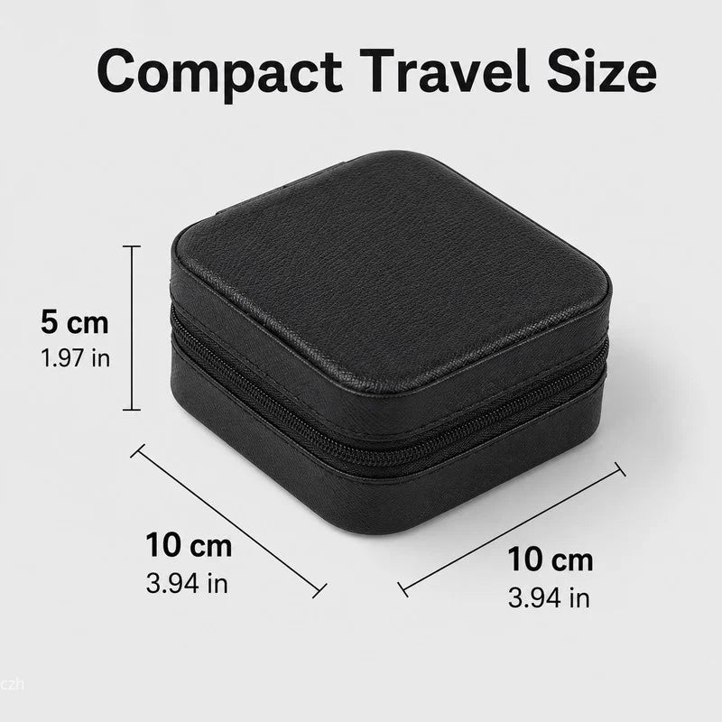 Mini Travel Jewelry Case – Vegan Leather
