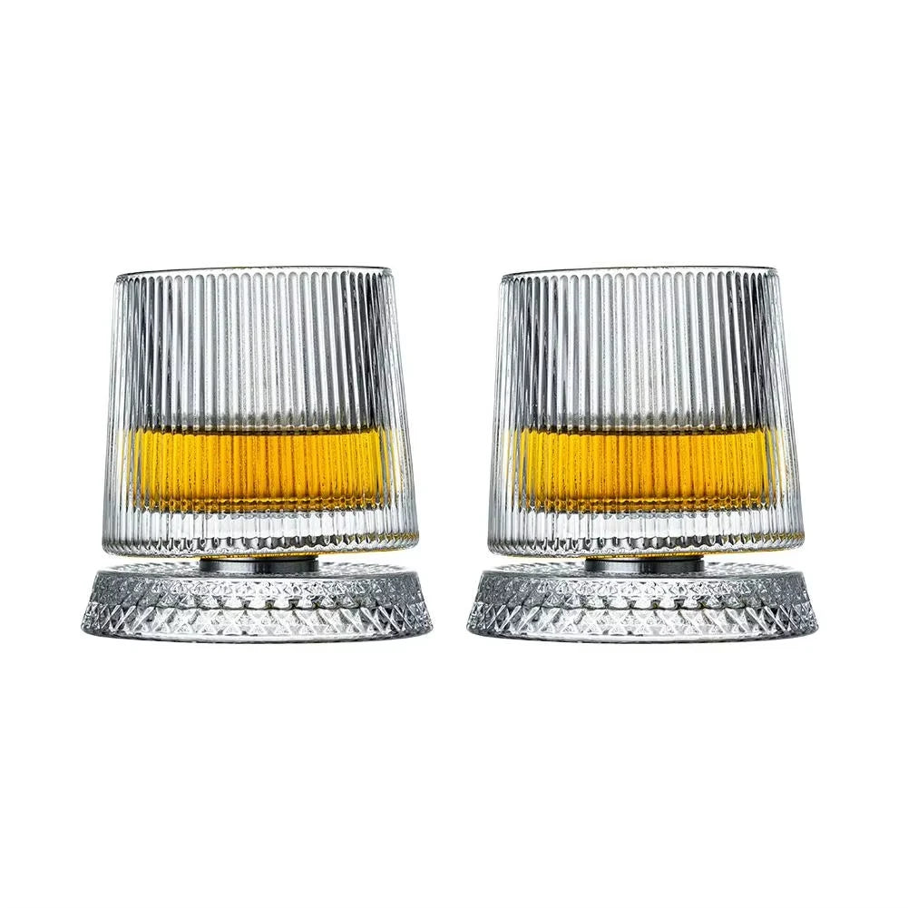 Spinning Whiskey Glasses – Set of 2