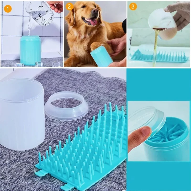 Dog Paw Cleaner Cup – Mess-Free Muddy Paw Washer