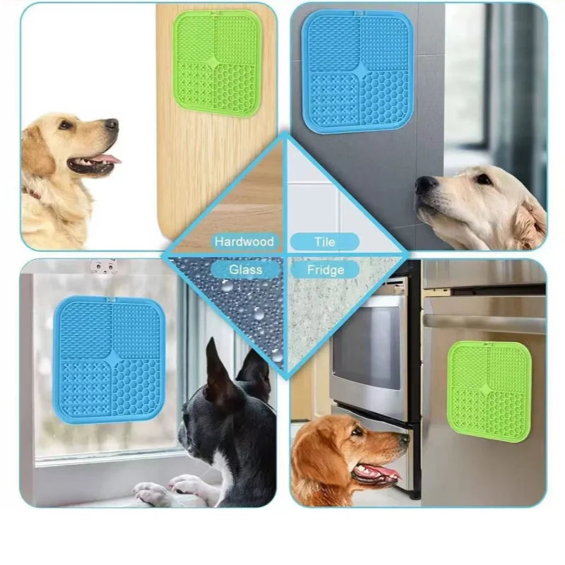 Calming Dog Lick Mat with Suction Cups