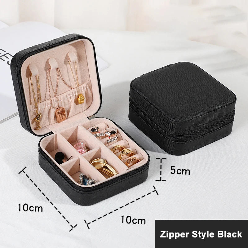 Mini Travel Jewelry Case – Vegan Leather