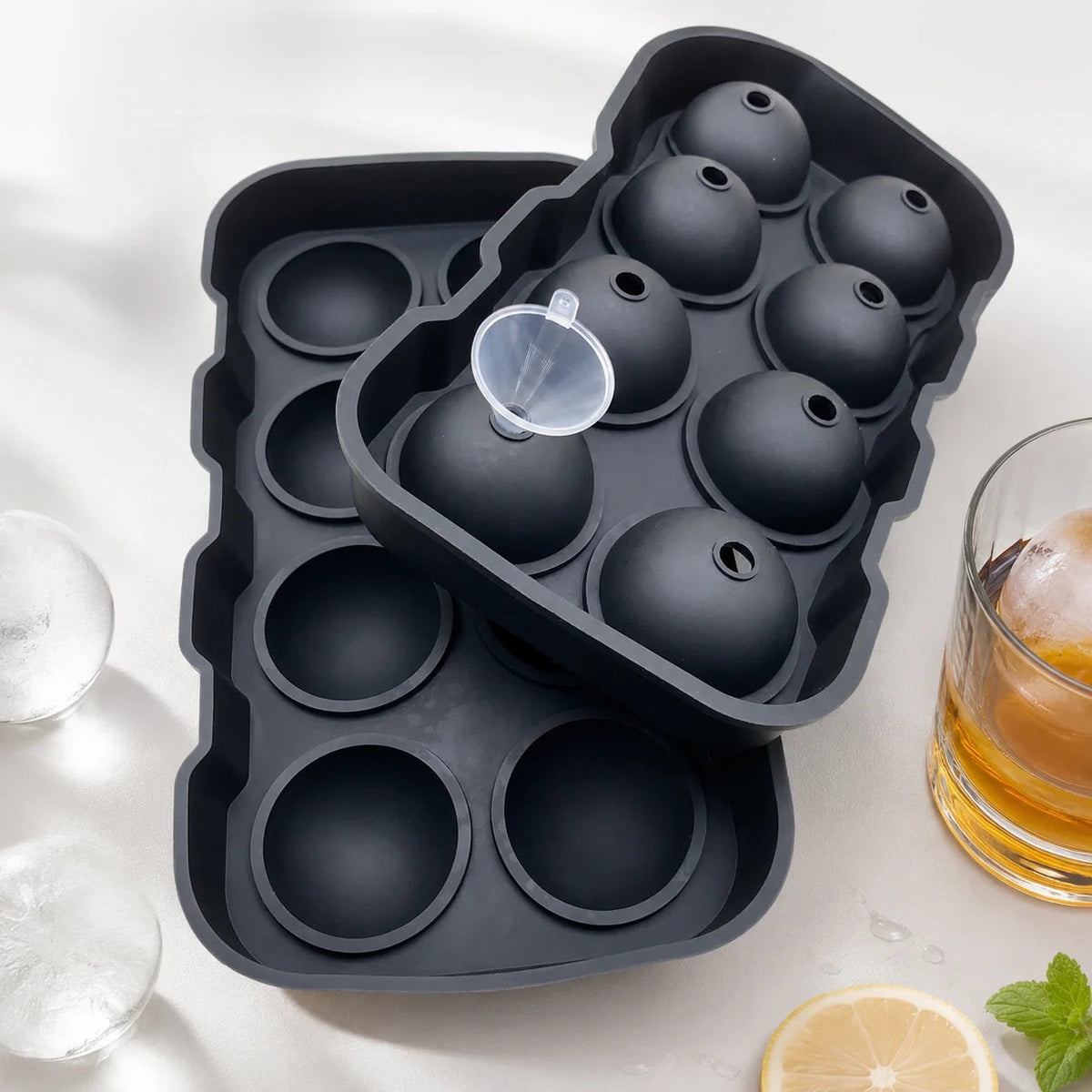 Large Ice Ball Mold for Whiskey